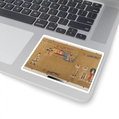 Unidentified artist - Canonization scroll of Li Zhong - colophon dated 1641 v9 - STICKER Vinyl Kiss-Cut Decal