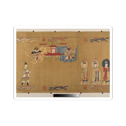 Unidentified artist - Canonization scroll of Li Zhong - colophon dated 1641 v9 - STICKER Vinyl Kiss-Cut Decal