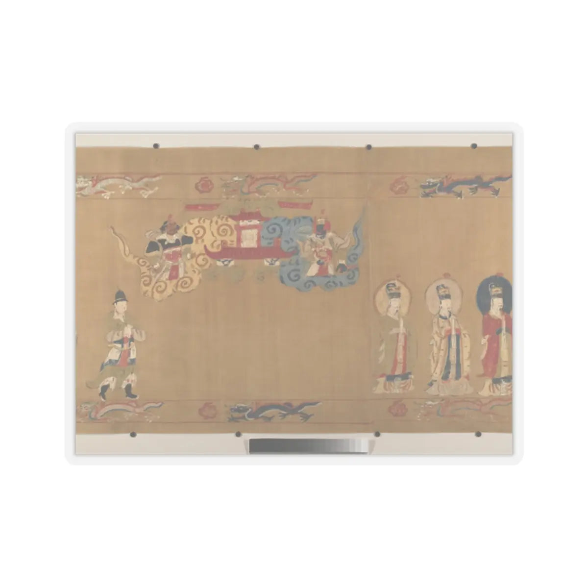 Unidentified artist - Canonization scroll of Li Zhong - colophon dated 1641 v9 - STICKER Vinyl Kiss-Cut Decal