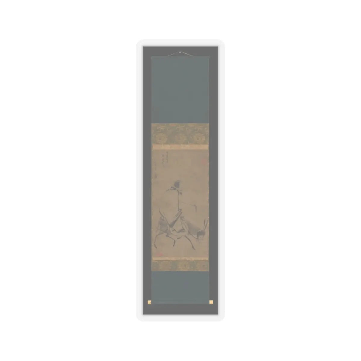 Unidentified artist - Chan master riding a mule - before 1249 v2 - STICKER Vinyl Kiss-Cut Decal