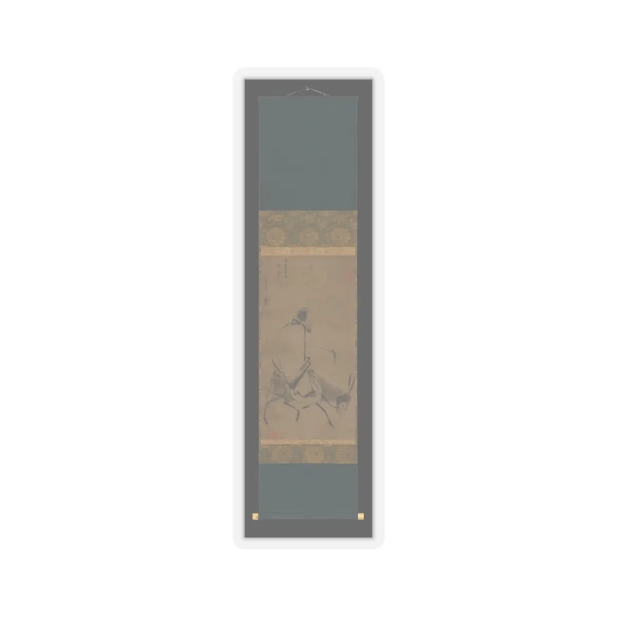 Unidentified artist - Chan master riding a mule - before 1249 v2 - STICKER Vinyl Kiss-Cut Decal