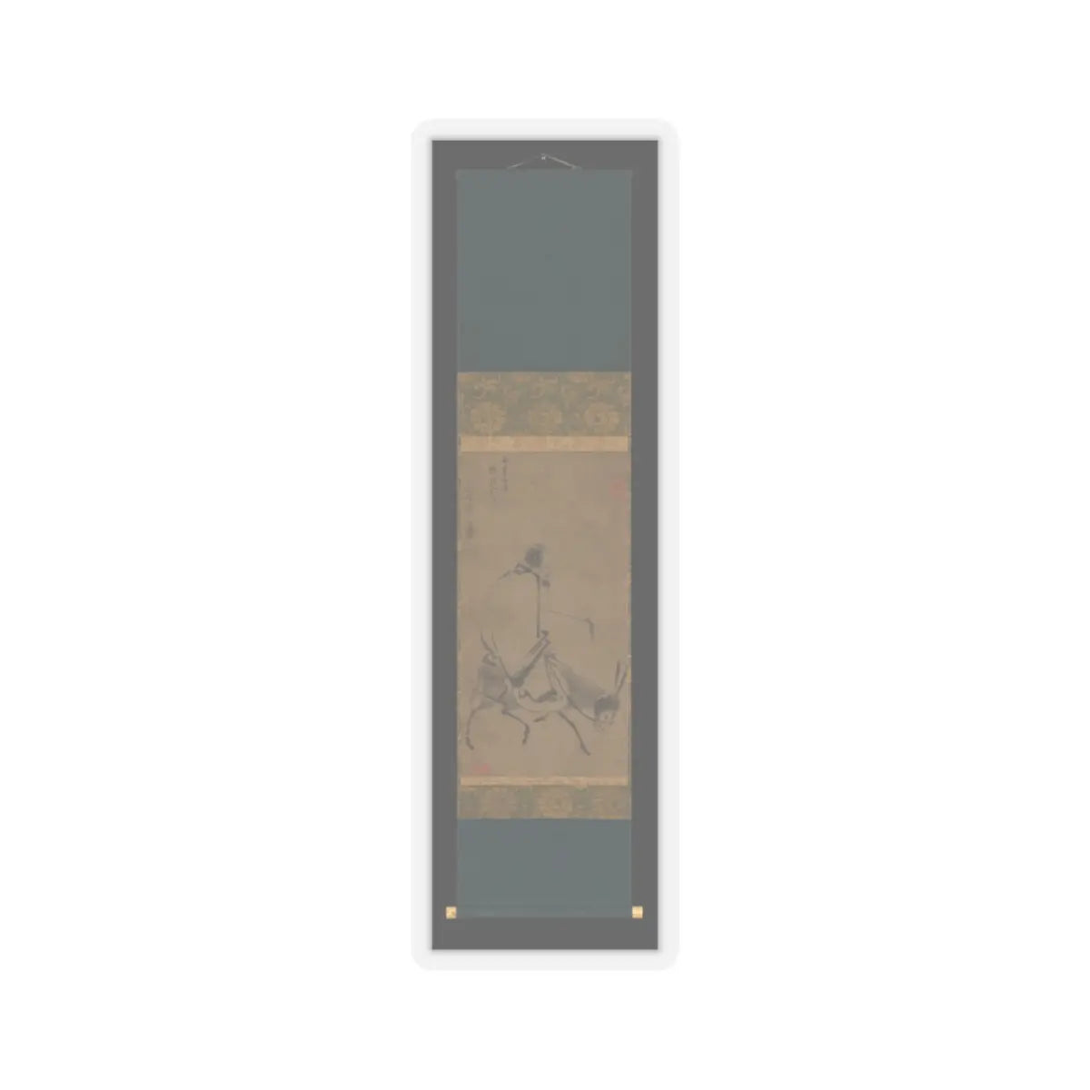 Unidentified artist - Chan master riding a mule - before 1249 v2 - STICKER Vinyl Kiss-Cut Decal