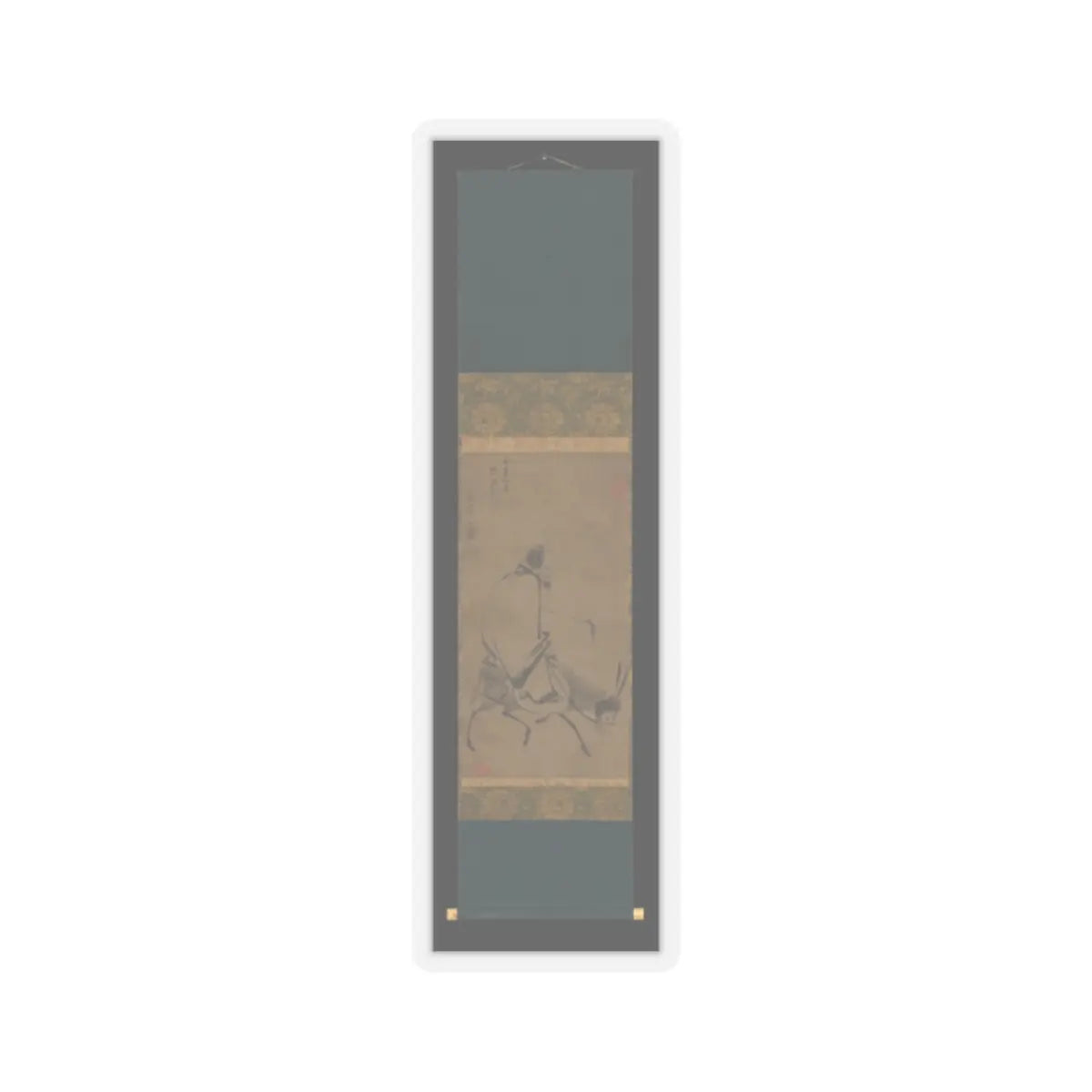 Unidentified artist - Chan master riding a mule - before 1249 v2 - STICKER Vinyl Kiss-Cut Decal