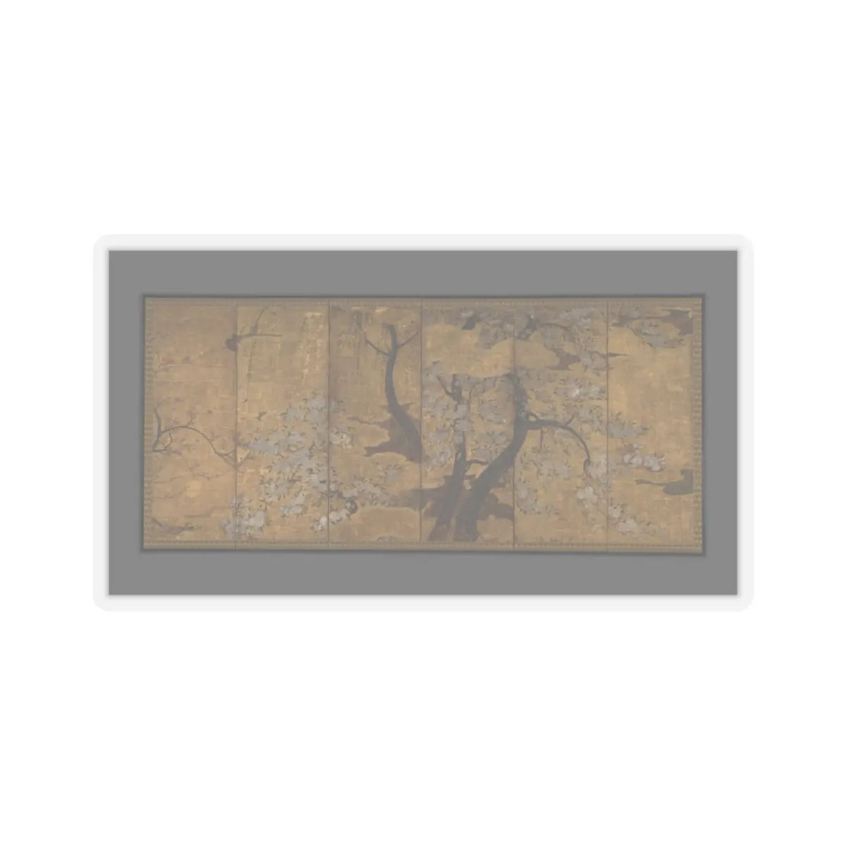 Unidentified artist - Cherry, Plum and Willow Trees - early 17th century - STICKER Vinyl Kiss-Cut Decal
