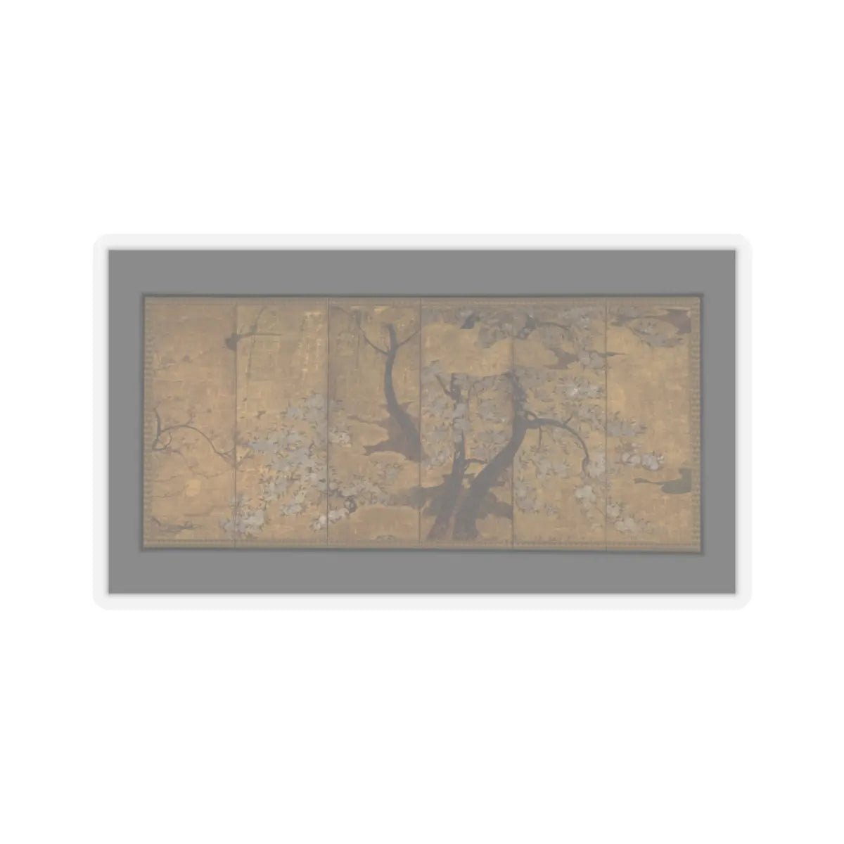 Unidentified artist - Cherry, Plum and Willow Trees - early 17th century - STICKER Vinyl Kiss-Cut Decal