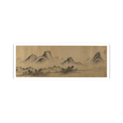 Unidentified artist - Cloudy Mountain in the Style of Mi Fu (1052–1107) - unknown v1 - STICKER Vinyl Kiss-Cut Decal