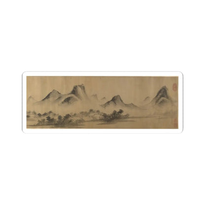 Unidentified artist - Cloudy Mountain in the Style of Mi Fu (1052–1107) - unknown v1 - STICKER Vinyl Kiss-Cut Decal