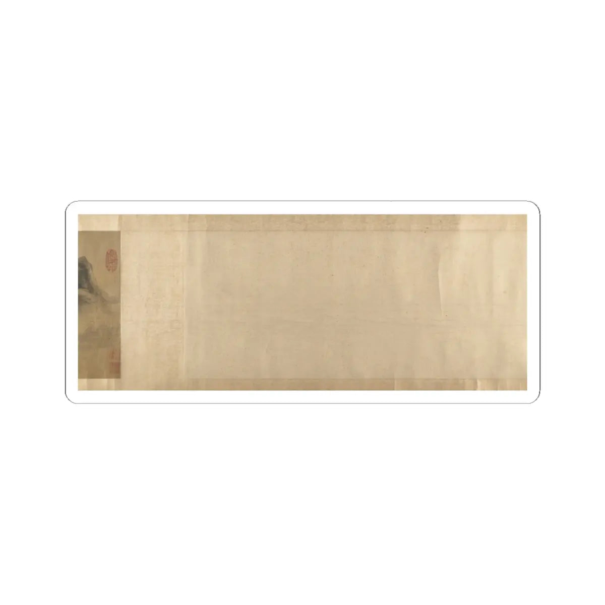 Unidentified artist - Cloudy Mountain in the Style of Mi Fu (1052–1107) - unknown v4 - STICKER Vinyl Kiss-Cut Decal