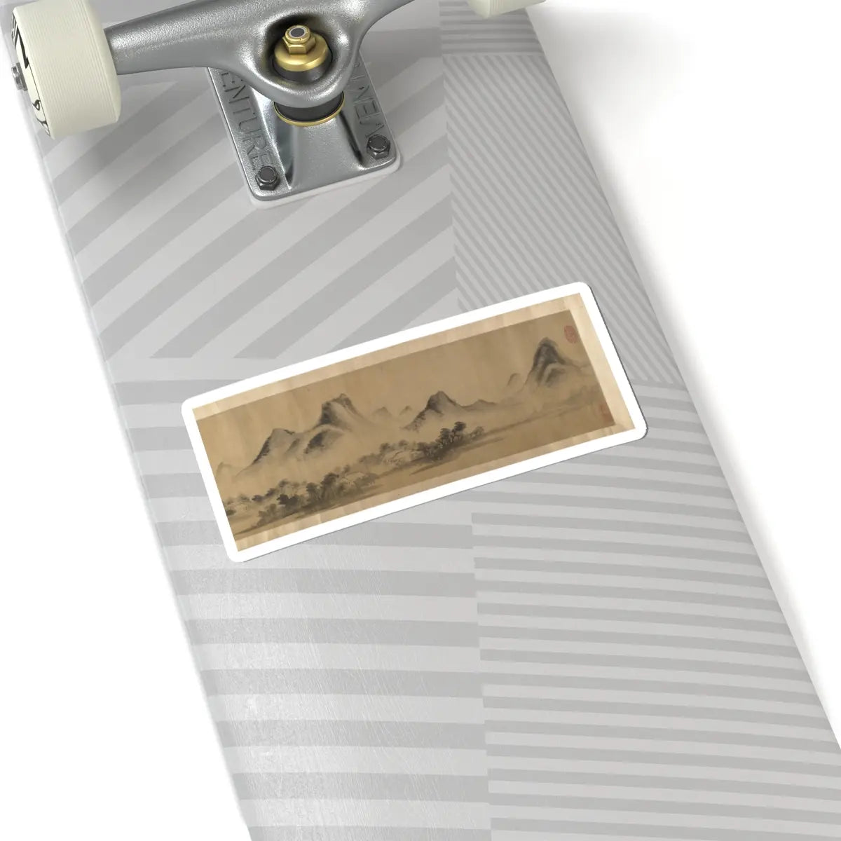 Unidentified artist - Cloudy Mountain in the Style of Mi Fu (1052–1107) - unknown v5 - STICKER Vinyl Kiss-Cut Decal