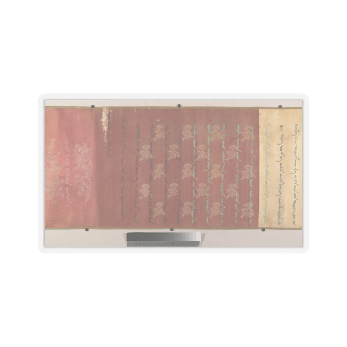 Unidentified artist - Commendation Scroll - dated 1835 v8 - STICKER Vinyl Kiss-Cut Decal