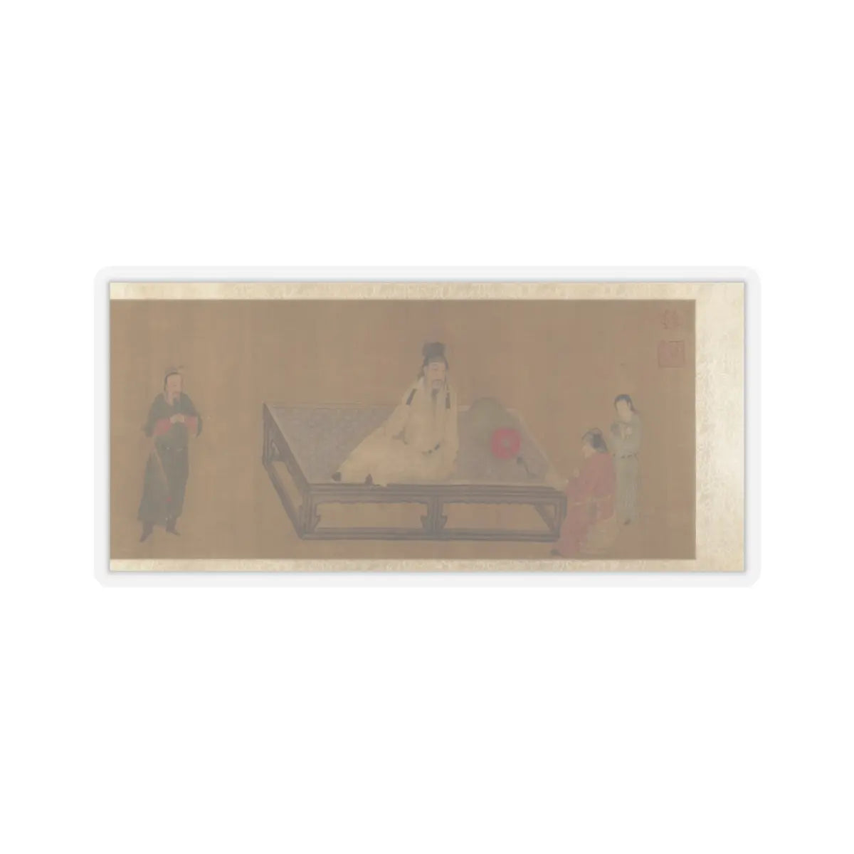 Unidentified artist - Copy of Tang Ming Huang Instructing the Prince - unknown v1 - STICKER Vinyl Kiss-Cut Decal