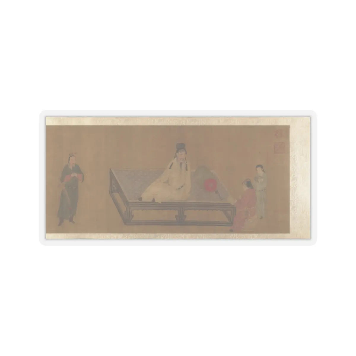 Unidentified artist - Copy of Tang Ming Huang Instructing the Prince - unknown v6 - STICKER Vinyl Kiss-Cut Decal