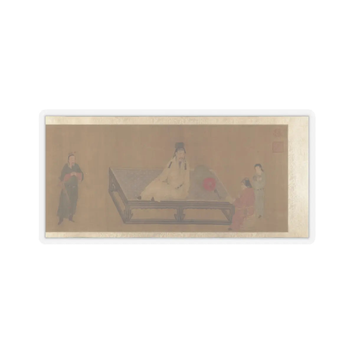 Unidentified artist - Copy of Tang Ming Huang Instructing the Prince - unknown v6 - STICKER Vinyl Kiss-Cut Decal