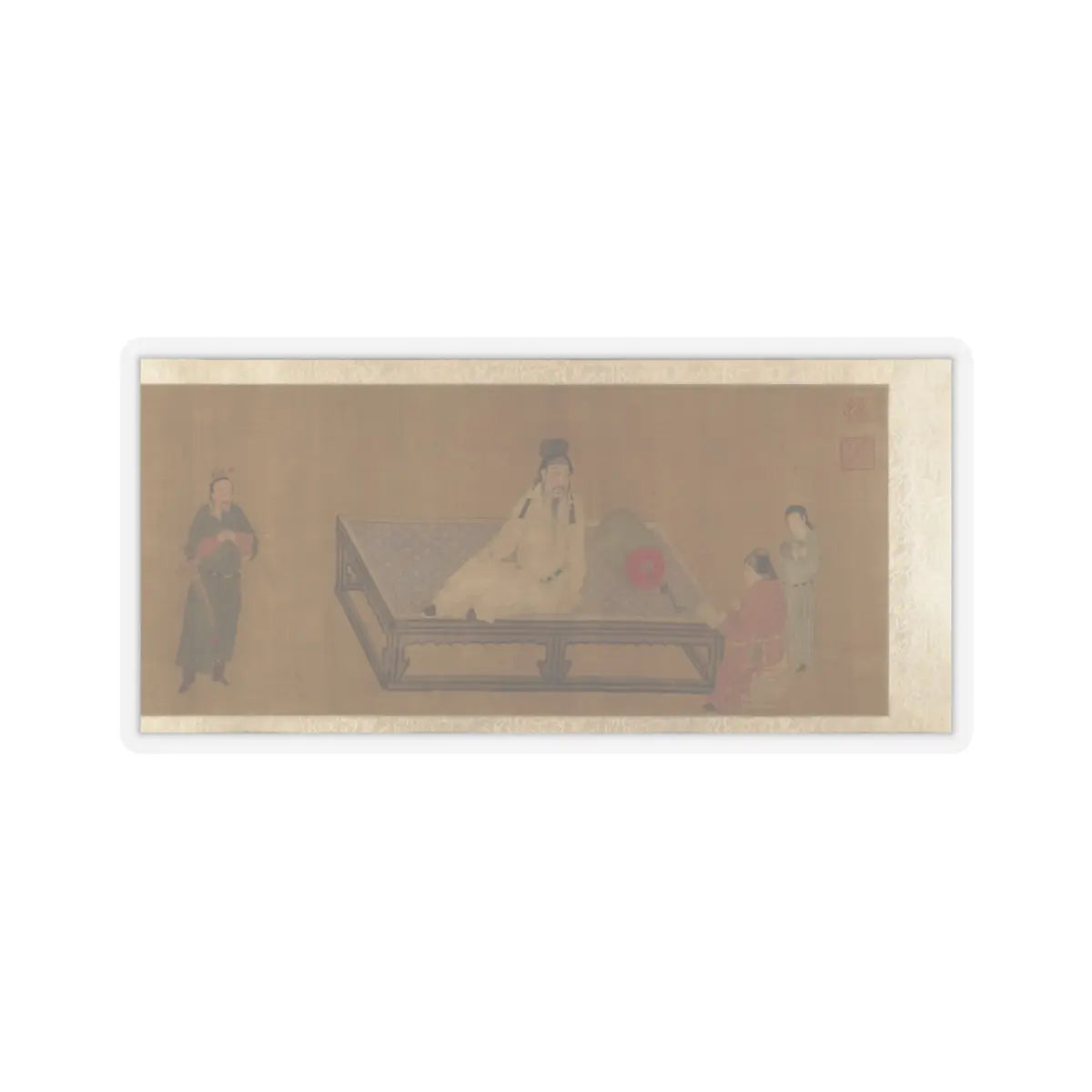 Unidentified artist - Copy of Tang Ming Huang Instructing the Prince - unknown v6 - STICKER Vinyl Kiss-Cut Decal