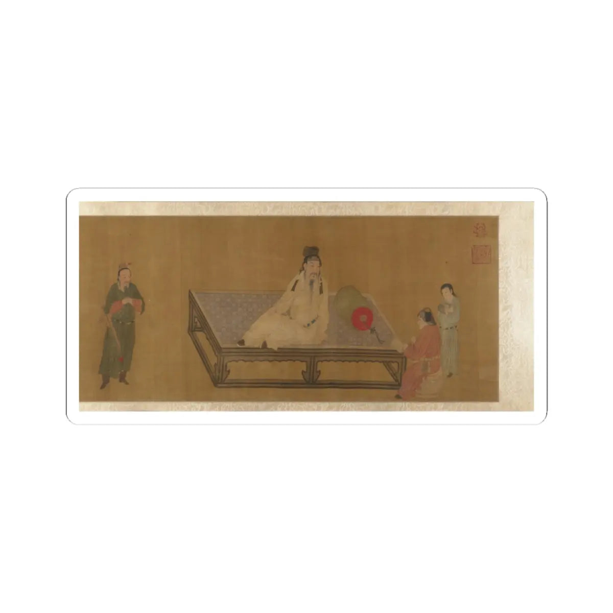 Unidentified artist - Copy of Tang Ming Huang Instructing the Prince - unknown v6 - STICKER Vinyl Kiss-Cut Decal