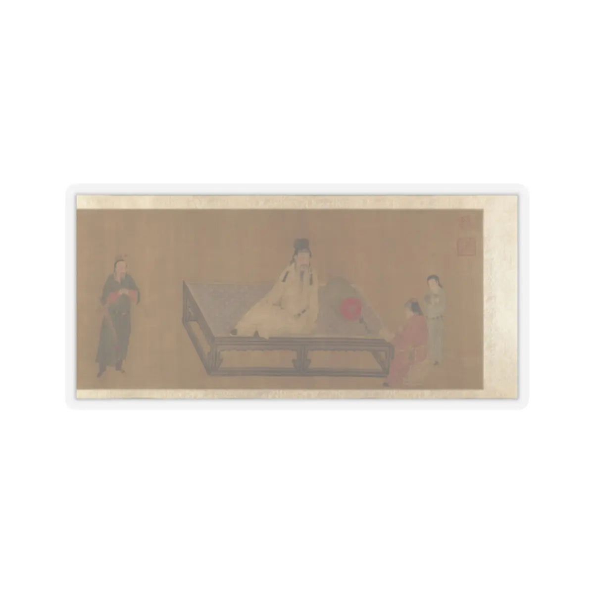 Unidentified artist - Copy of Tang Ming Huang Instructing the Prince - unknown v6 - STICKER Vinyl Kiss-Cut Decal
