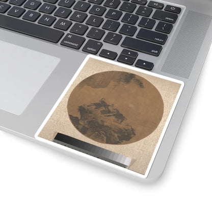 Unidentified artist - Cormorants on Rock - unknown - STICKER Vinyl Kiss-Cut Decal