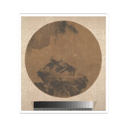 Unidentified artist - Cormorants on Rock - unknown - STICKER Vinyl Kiss-Cut Decal