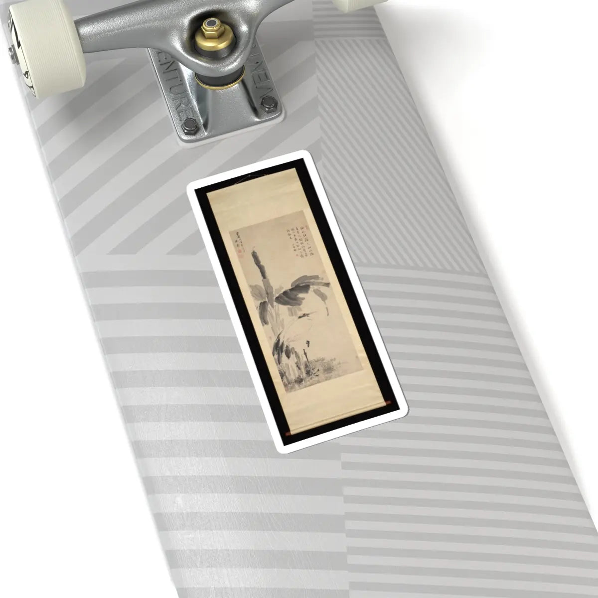 Unidentified artist - Crane Beneath a Banana Tree - dated 1638 v2 - STICKER Vinyl Kiss-Cut Decal