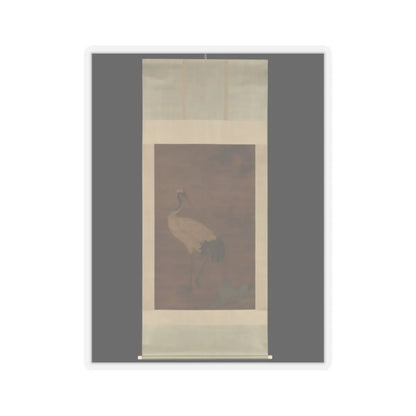 Unidentified artist - Crane in a bamboo grove - 14th–early 15th century v2 - STICKER Vinyl Kiss-Cut Decal