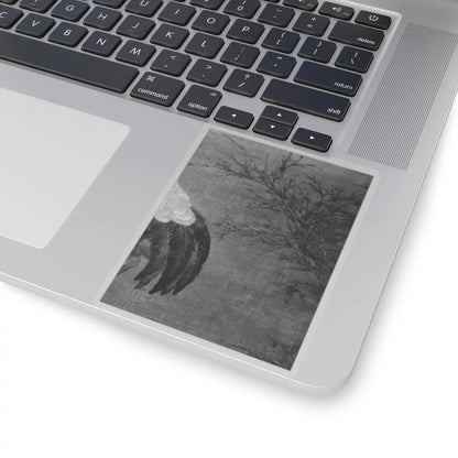 Unidentified artist - Crane in a bamboo grove - 14th–early 15th century v3 - STICKER Vinyl Kiss-Cut Decal