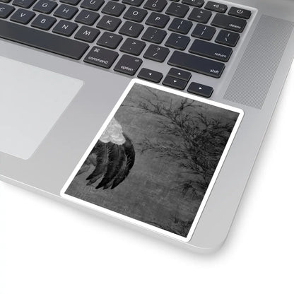 Unidentified artist - Crane in a bamboo grove - 14th–early 15th century v3 - STICKER Vinyl Kiss-Cut Decal