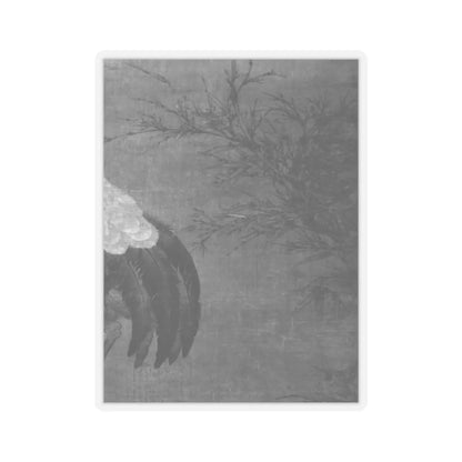 Unidentified artist - Crane in a bamboo grove - 14th–early 15th century v3 - STICKER Vinyl Kiss-Cut Decal
