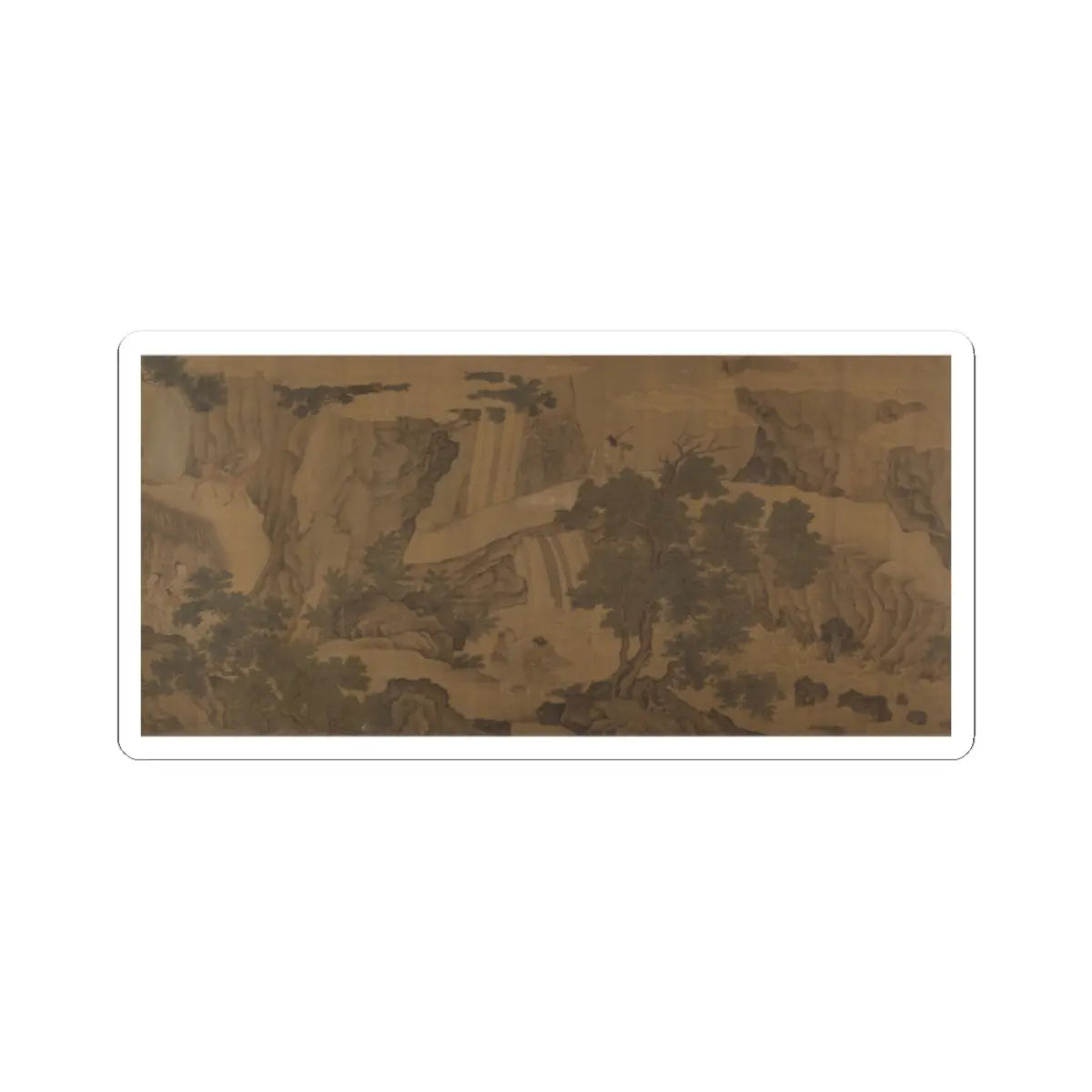 Unidentified artist - Daoist immortals in a landscape - 16th century v1 - STICKER Vinyl Kiss-Cut Decal