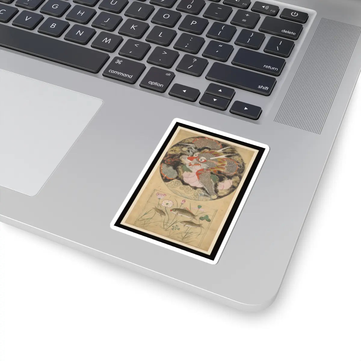 Unidentified artist - Dragon and carp - late 19th century - STICKER Vinyl Kiss-Cut Decal