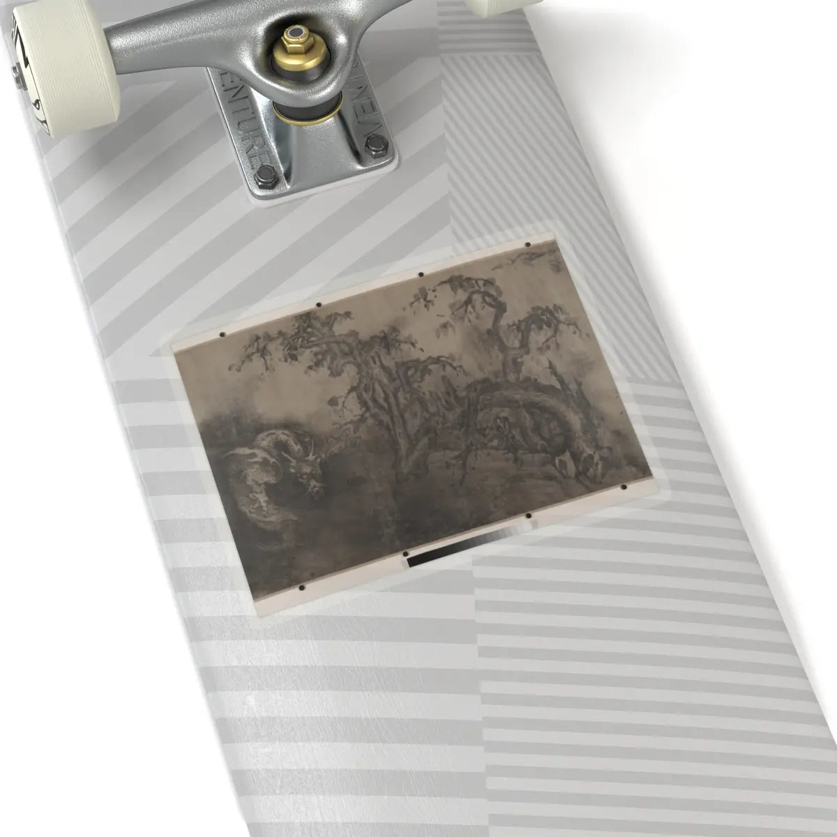 Unidentified artist - Dragon and Landscape - 14th century; plus later v1 - STICKER Vinyl Kiss-Cut Decal