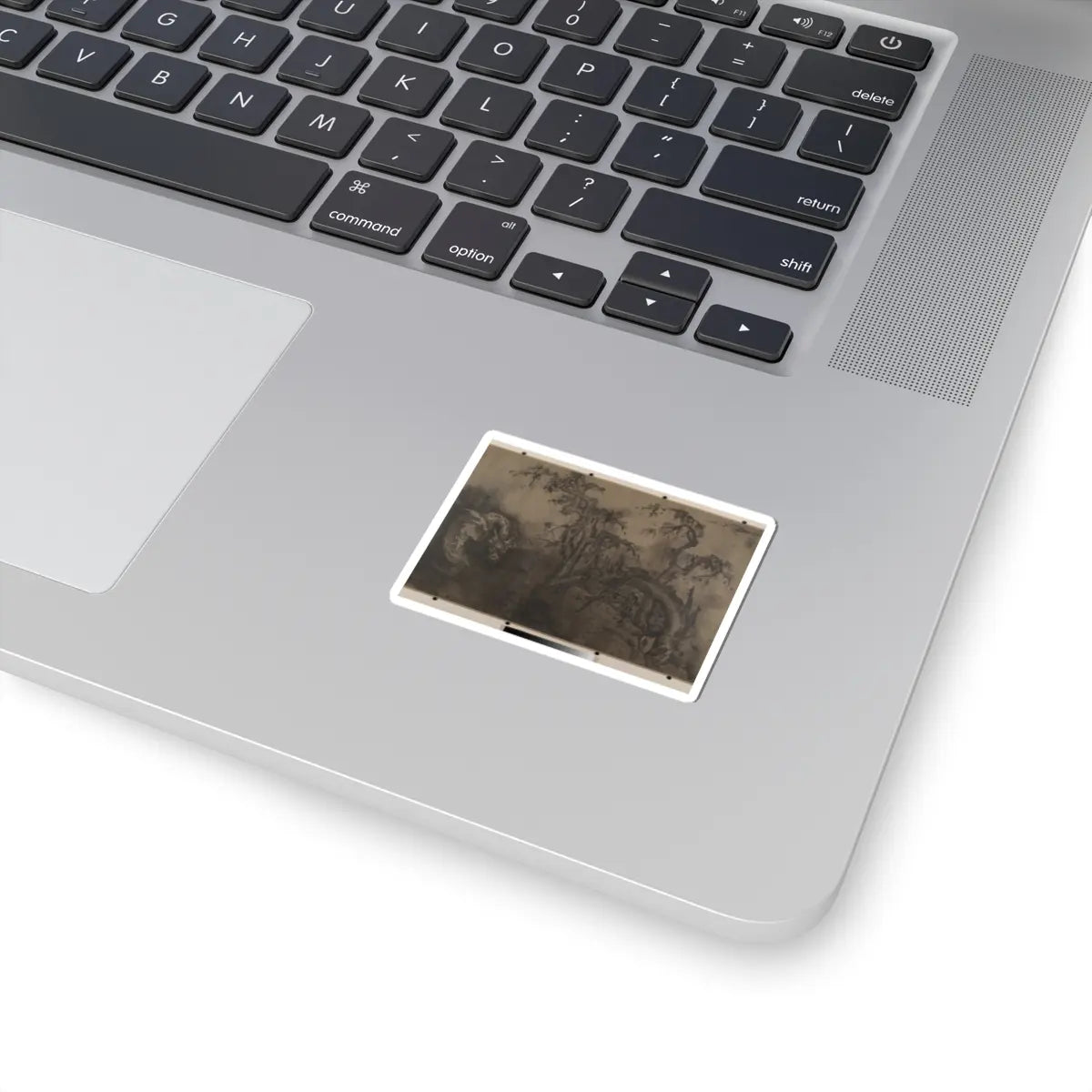 Unidentified artist - Dragon and Landscape - 14th century; plus later v1 - STICKER Vinyl Kiss-Cut Decal