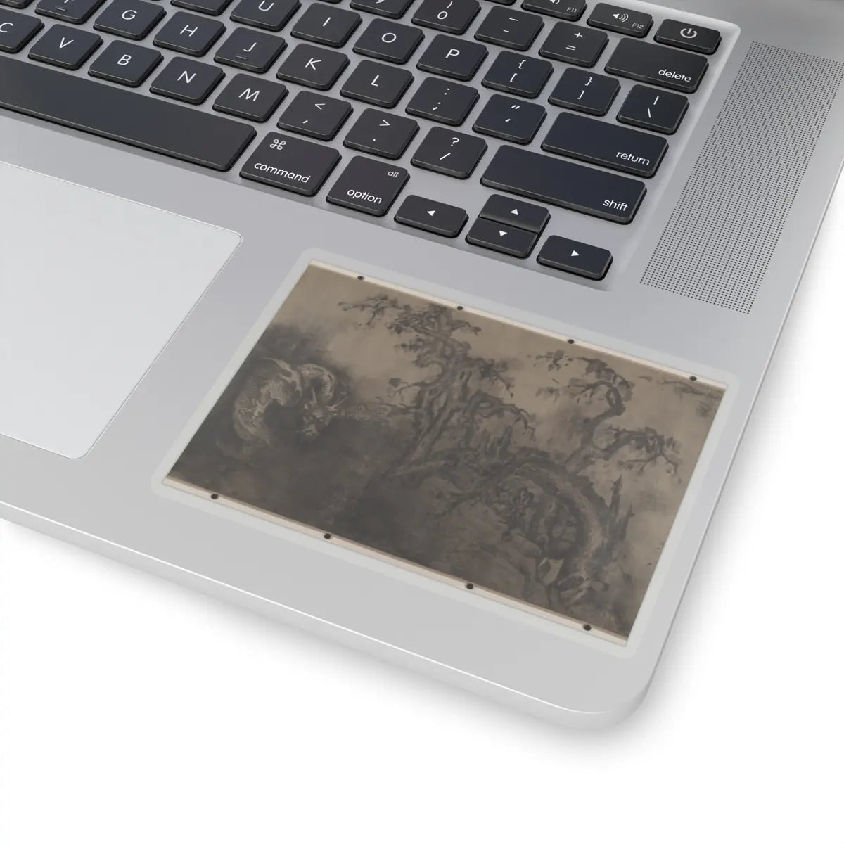 Unidentified artist - Dragon and Landscape - 14th century; plus later v8 - STICKER Vinyl Kiss-Cut Decal