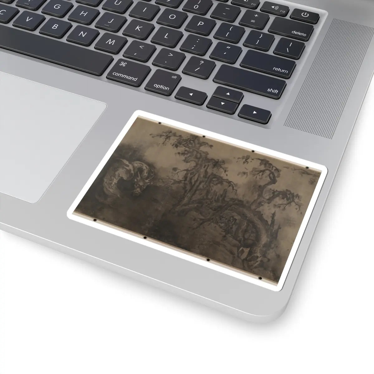 Unidentified artist - Dragon and Landscape - 14th century; plus later v8 - STICKER Vinyl Kiss-Cut Decal