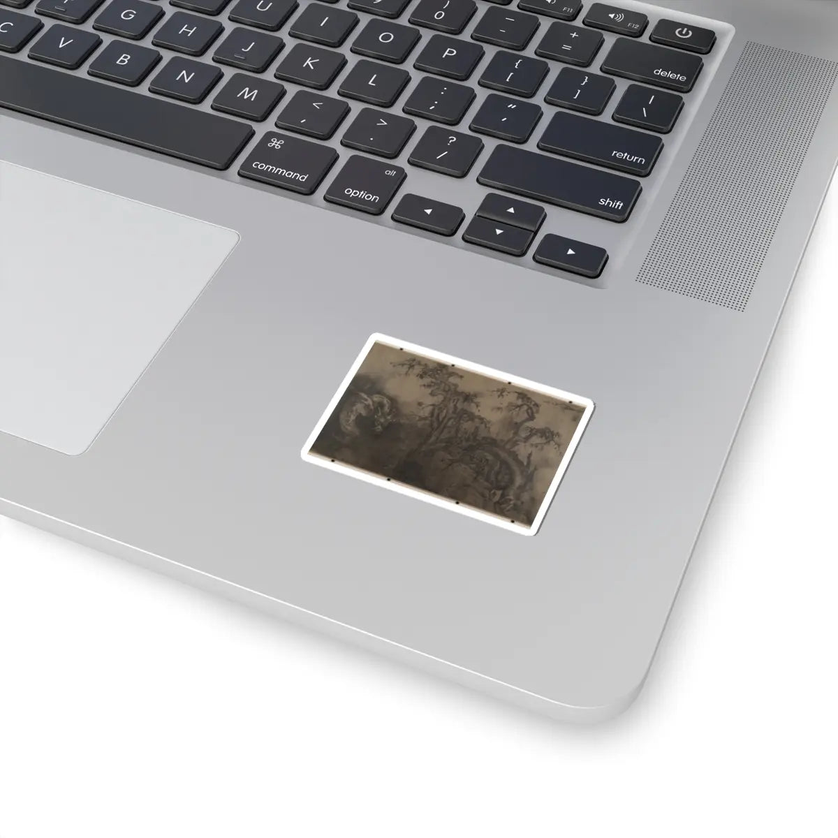 Unidentified artist - Dragon and Landscape - 14th century; plus later v8 - STICKER Vinyl Kiss-Cut Decal