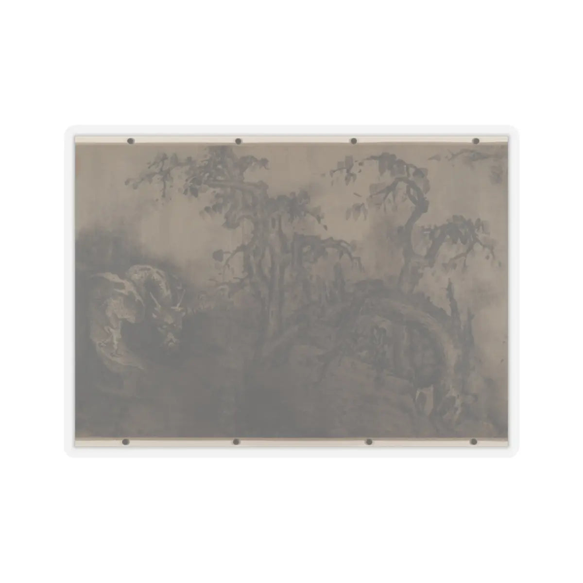 Unidentified artist - Dragon and Landscape - 14th century; plus later v8 - STICKER Vinyl Kiss-Cut Decal