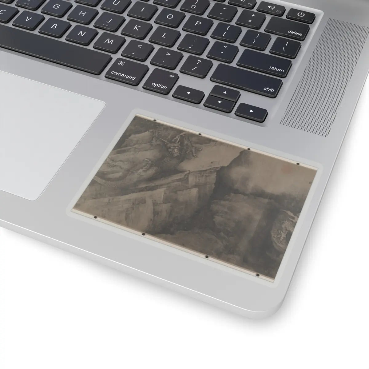 Unidentified artist - Dragon and Landscape - 14th century; plus later v9 - STICKER Vinyl Kiss-Cut Decal