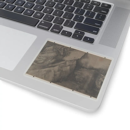 Unidentified artist - Dragon and Landscape - 14th century; plus later v9 - STICKER Vinyl Kiss-Cut Decal