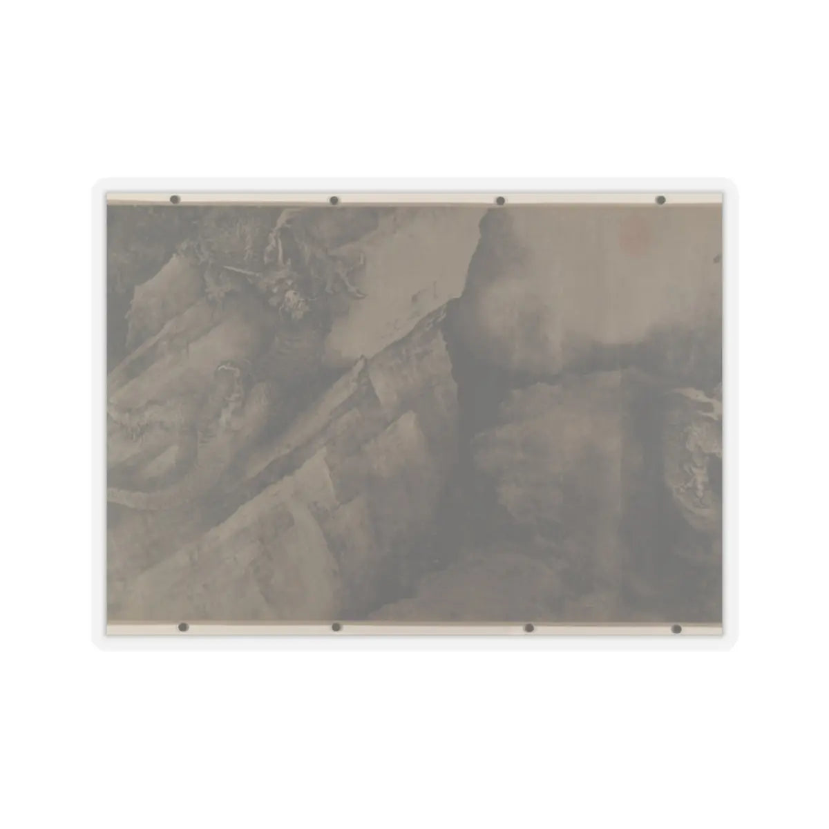 Unidentified artist - Dragon and Landscape - 14th century; plus later v9 - STICKER Vinyl Kiss-Cut Decal