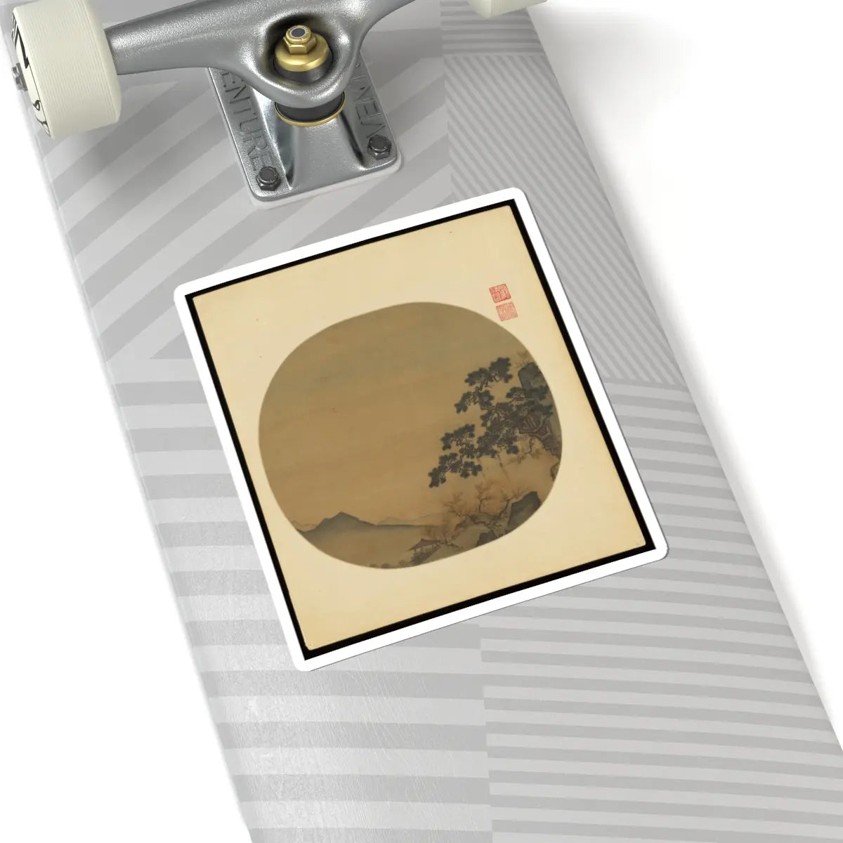 Unidentified artist - Early spring landscape - mid-13th century v1 - STICKER Vinyl Kiss-Cut Decal