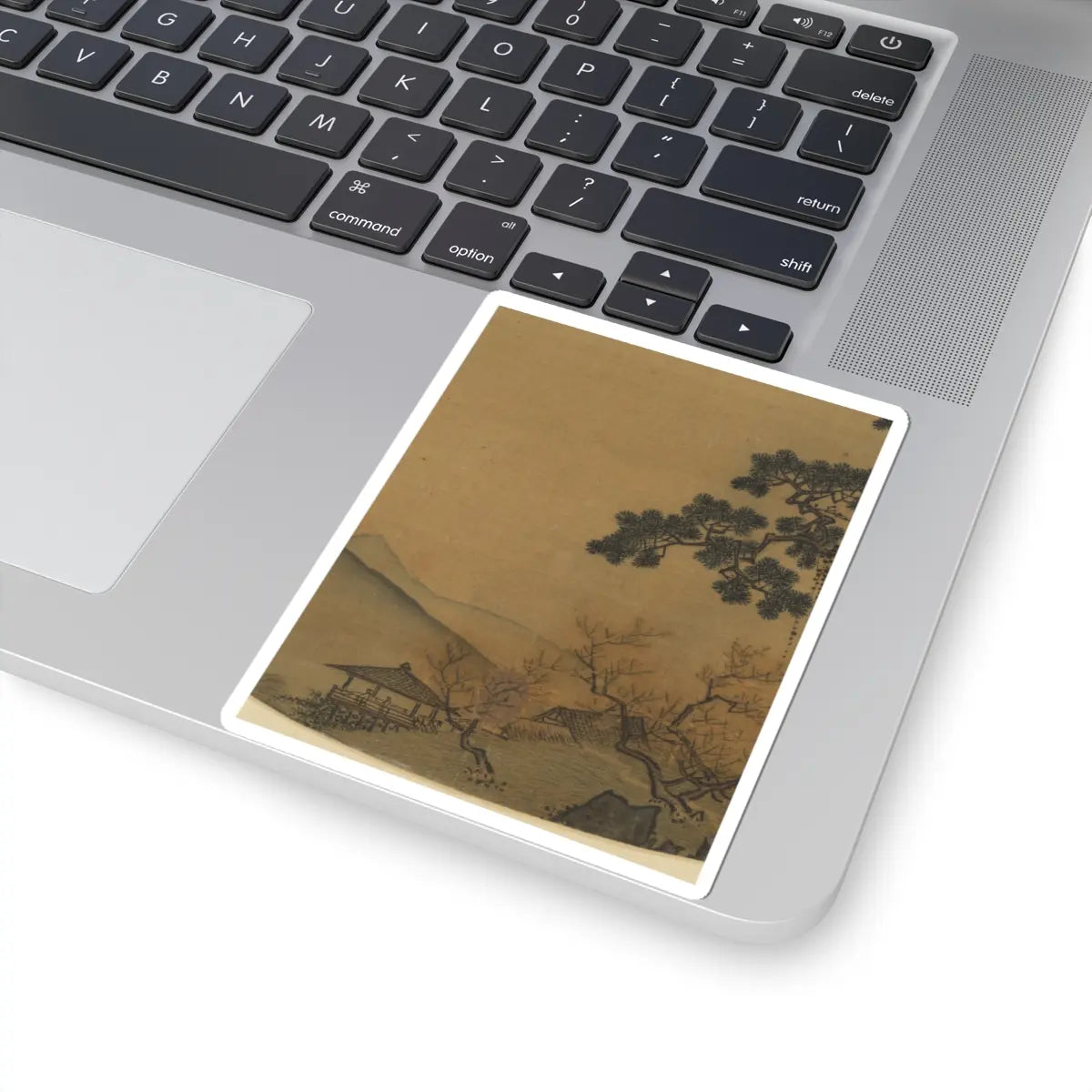 Unidentified artist - Early spring landscape - mid-13th century v2 - STICKER Vinyl Kiss-Cut Decal