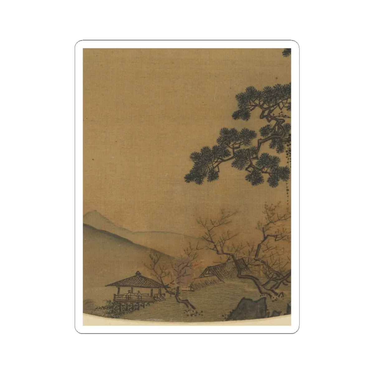 Unidentified artist - Early spring landscape - mid-13th century v2 - STICKER Vinyl Kiss-Cut Decal