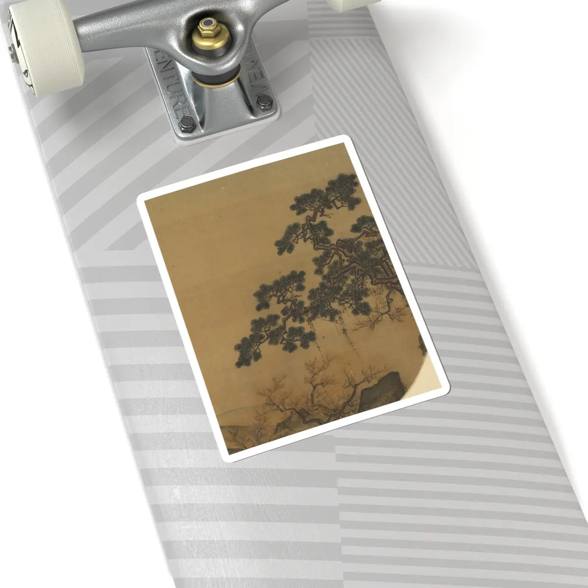 Unidentified artist - Early spring landscape - mid-13th century v3 - STICKER Vinyl Kiss-Cut Decal