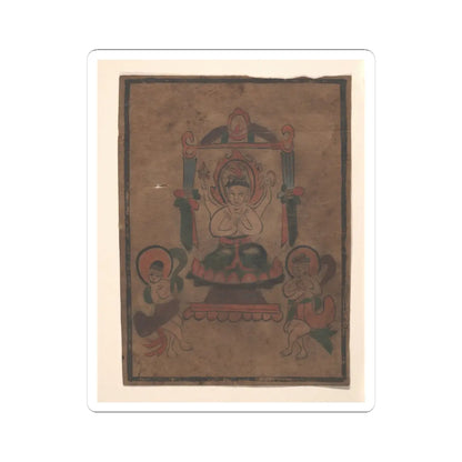 Unidentified artist - Eight Buddhist Paintings - unknown v3 - STICKER Vinyl Kiss-Cut Decal