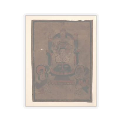 Unidentified artist - Eight Buddhist Paintings - unknown v3 - STICKER Vinyl Kiss-Cut Decal