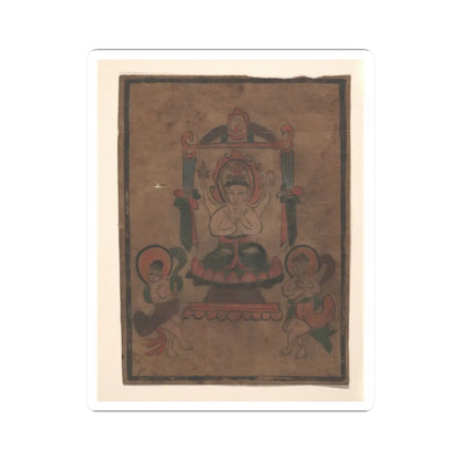 Unidentified artist - Eight Buddhist Paintings - unknown v3 - STICKER Vinyl Kiss-Cut Decal