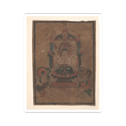 Unidentified artist - Eight Buddhist Paintings - unknown v3 - STICKER Vinyl Kiss-Cut Decal