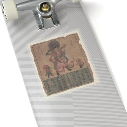 Unidentified artist - Eight Buddhist Paintings - unknown v8 - STICKER Vinyl Kiss-Cut Decal