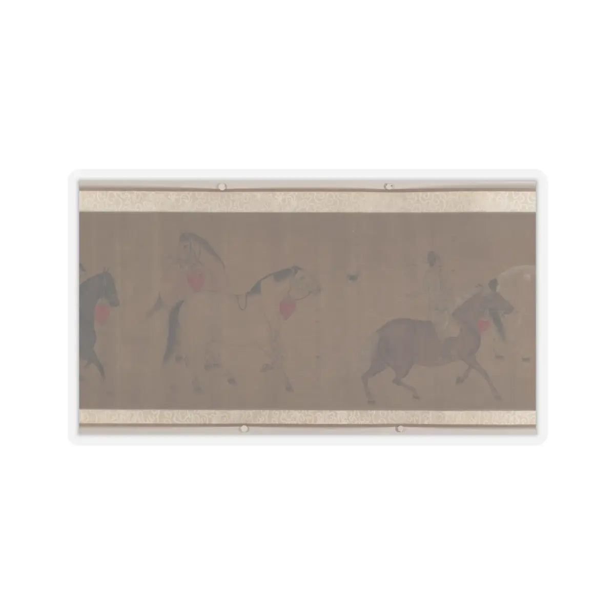 Unidentified artist - Eight Horses - unknown v8 - STICKER Vinyl Kiss-Cut Decal