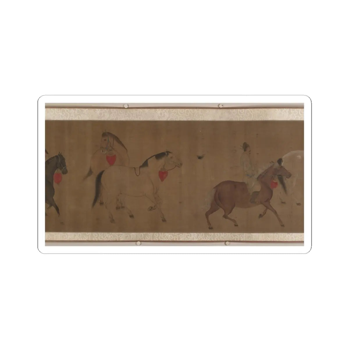 Unidentified artist - Eight Horses - unknown v8 - STICKER Vinyl Kiss-Cut Decal