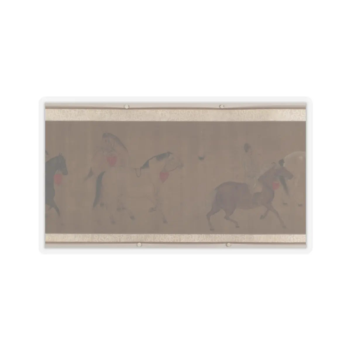 Unidentified artist - Eight Horses - unknown v8 - STICKER Vinyl Kiss-Cut Decal